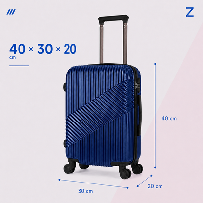 Marino · Medidas de la maleta de cabina ZAIROA: 40 × 30 × 20 cm