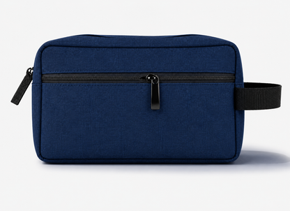 Azul oscuro · Neceser de viaje ZAIROA en azul oscuro, vista completa del producto