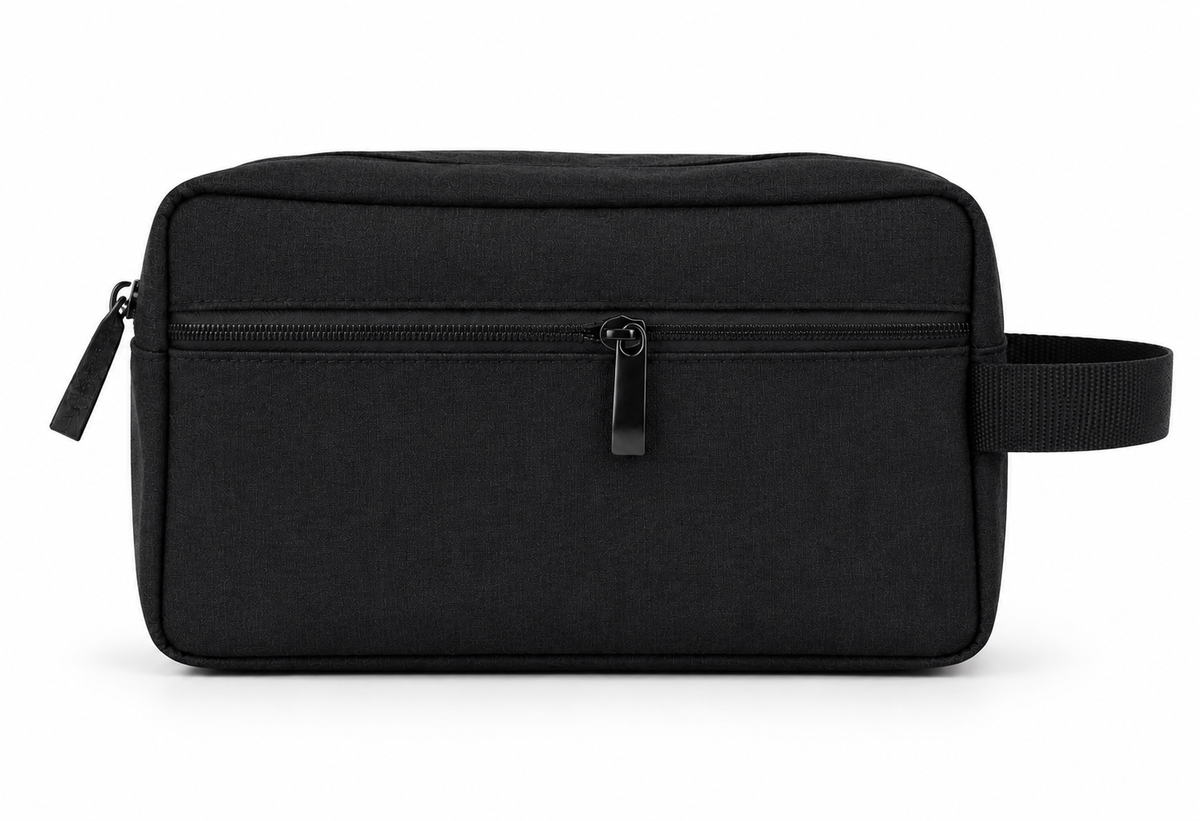Negro · Neceser de viaje ZAIROA en negro, vista completa del producto